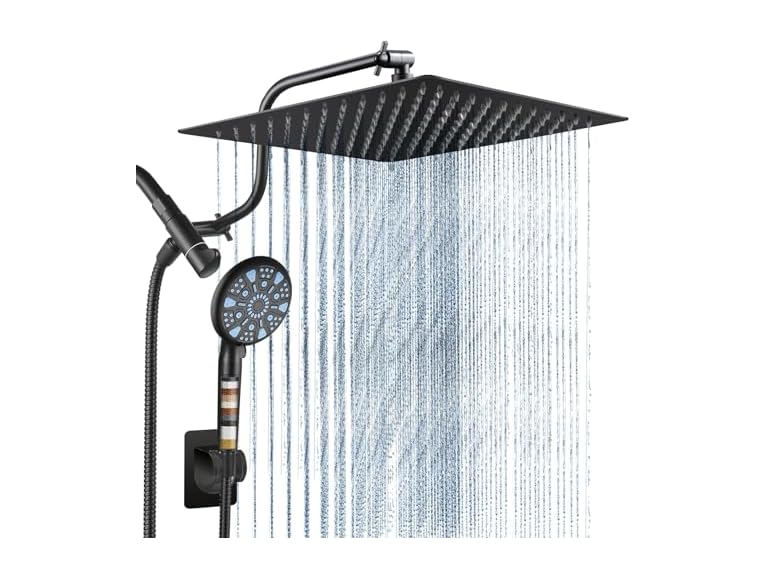 Cobbe 12 Inch All Metal 3-Way Rain Shower Head