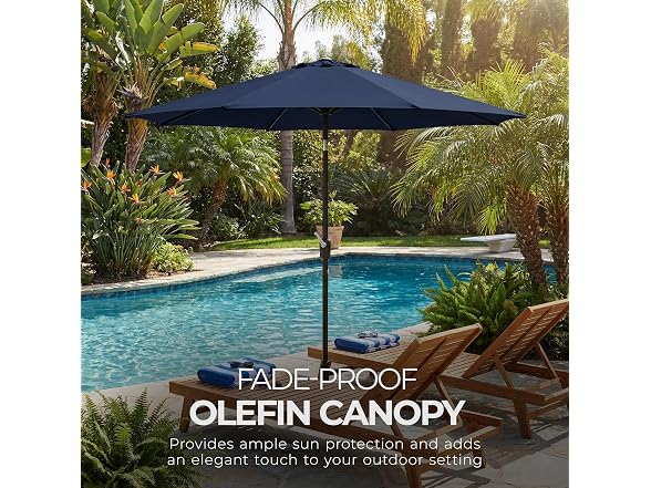 Four Seasons Courtyard Rockland 9' Market Patio Table Umbrella