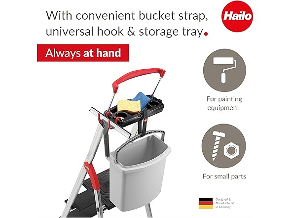 Hailo L100 Topline 5 Aluminum Ladder