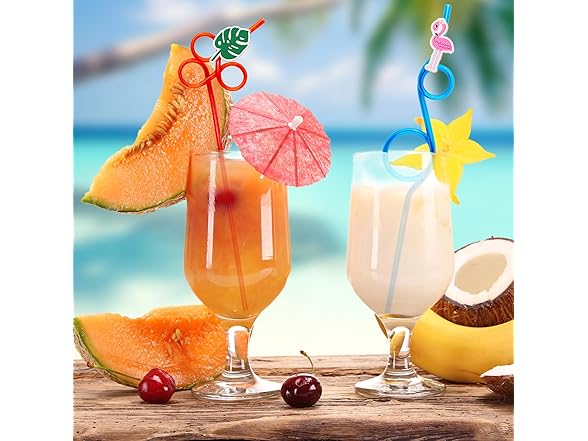 SODWINCO 24 PCS Crazy Straws