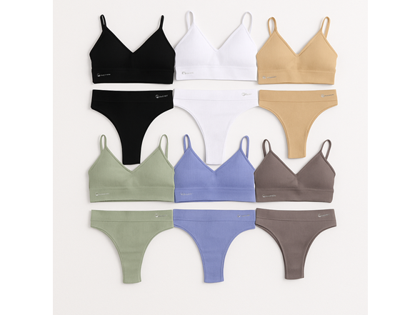 6-Pk Talmont Seamless Bra & Panty