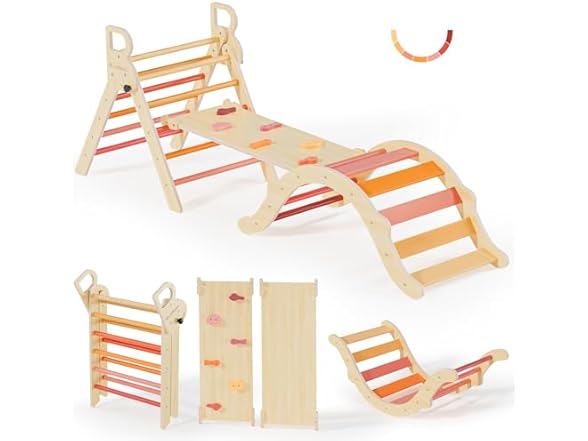 BlueWood Pikler Triangle Climbing Set