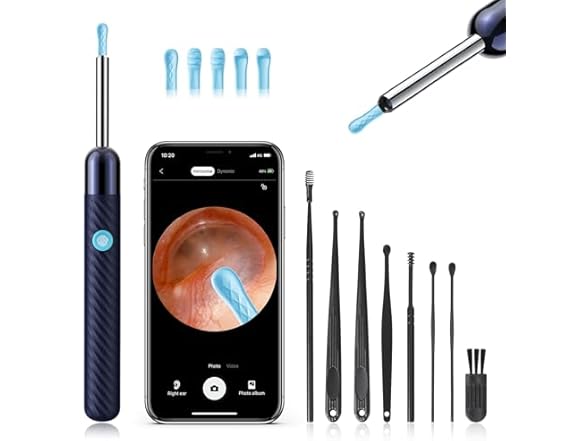 Earwax Remover Tool with 8 Pcs Ear Set