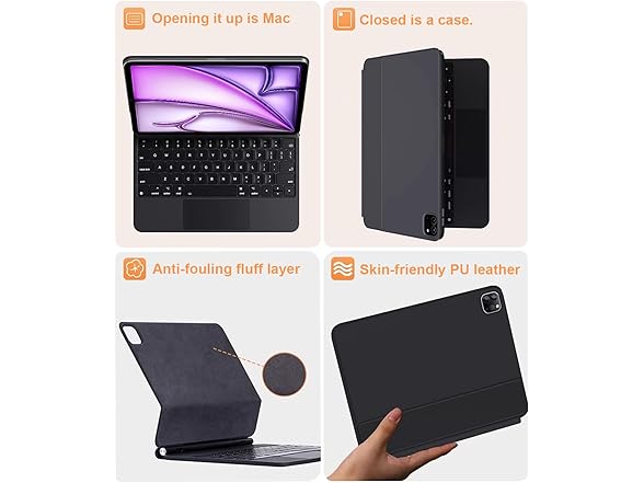 Nanhent Backlit Keyboard Case for iPad