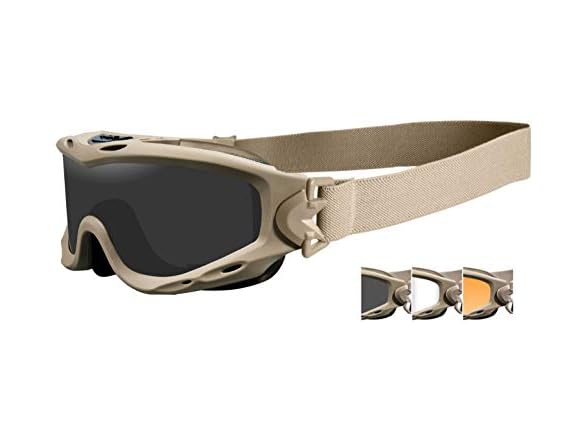 Tan Frame / Smoke Grey, Clear, Light Rust Lenses