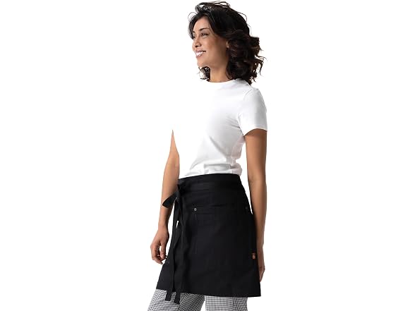 Chef Works Unisex Tactical Half Bistro Apron, Black
