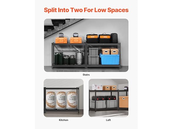 Storage Shelves, 2400 lbs