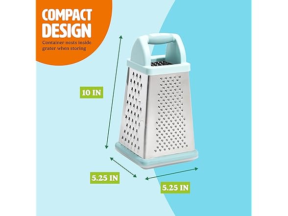 Tasty Box Grater with Storage Container & Lid