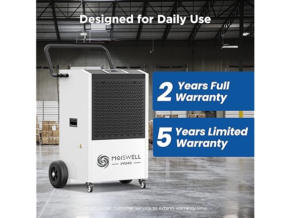 Moiswell 240 Pints Commercial Dehumidifier