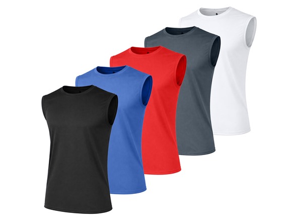 Black - Medium Blue - Red - Charcoal - White