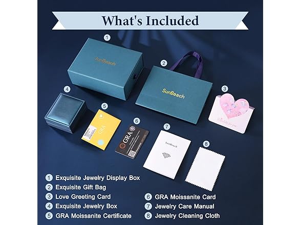 SunBeach Moissanite Horseshoe Necklace