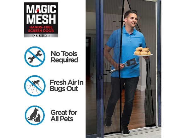 Magic Mesh Deluxe, Black | Magnetic Screen Door