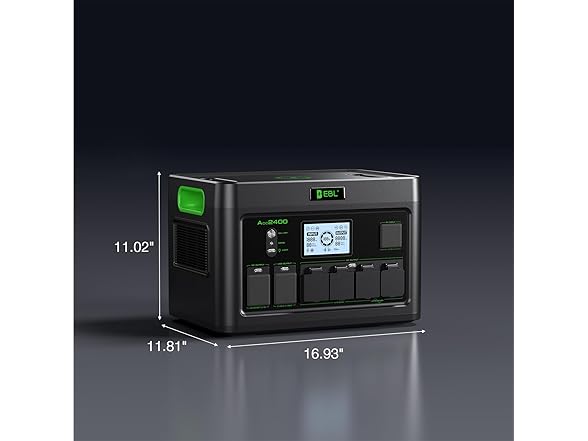 EBL 2400W Portable Power Station LiFePO4 Battery,