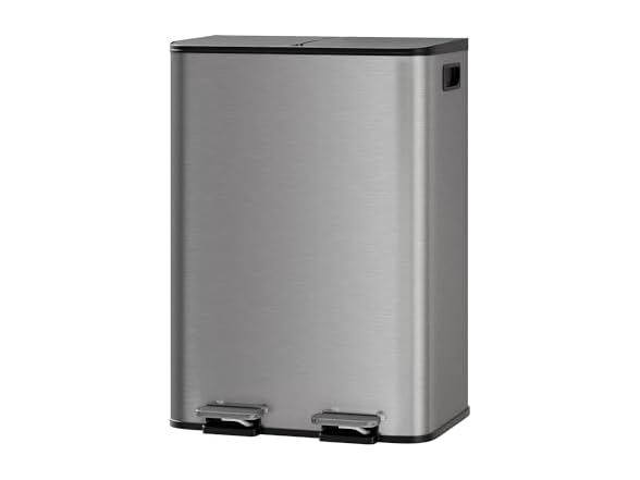 Dual Kitchen Trash Can, 2 x 8 Gal
