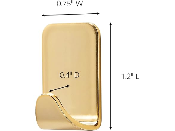 Command 17032BR-4ES Metallic Hooks