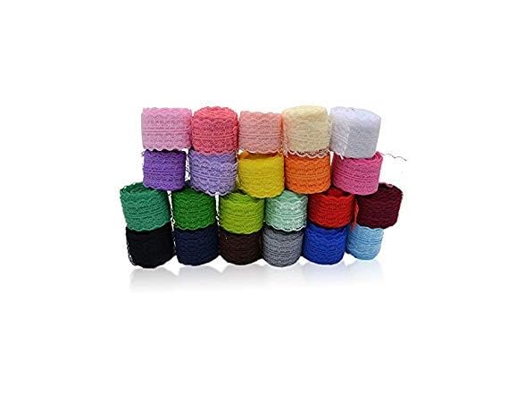 3 Rolls 10 Yards Floral Lace Ribbon Lace