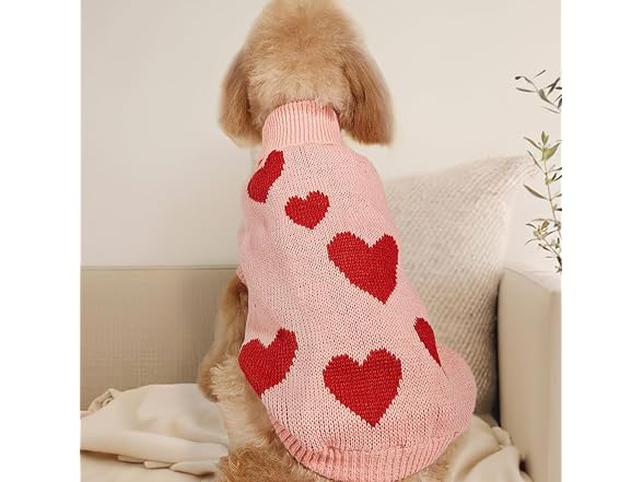 ALI2 Valentine's Day Dog Sweater Dog Cat Swe