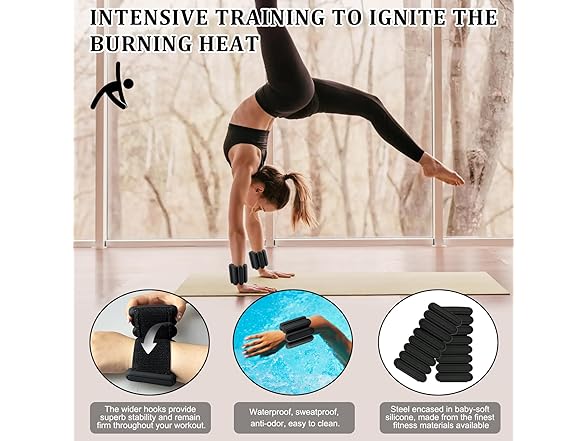 Jeikior Adjustable Ankle Weights