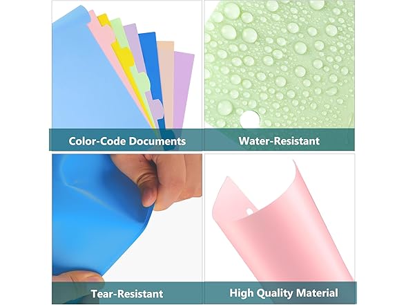 HABGP 96Pcs/12 Set 3 Ring Binder
