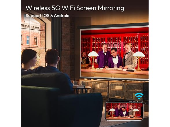 AKIYO Projector with WiFi and Bluetooth
