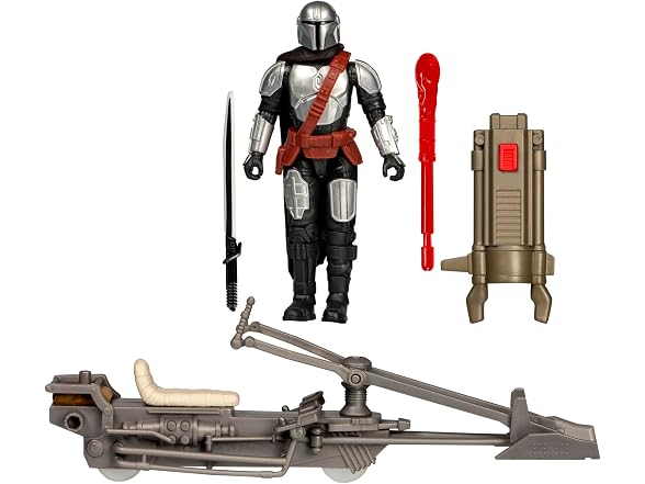 STAR WARS Epic World of Action The Mandalorian & Speeder Bike