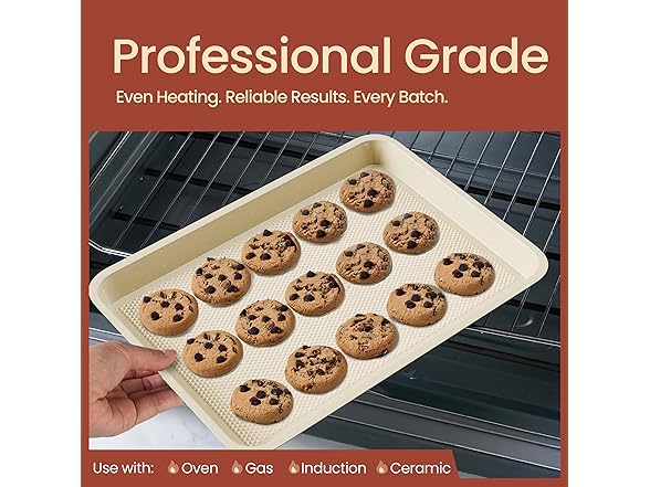 BAKKEN Nonstick Baking Pan 3Pk