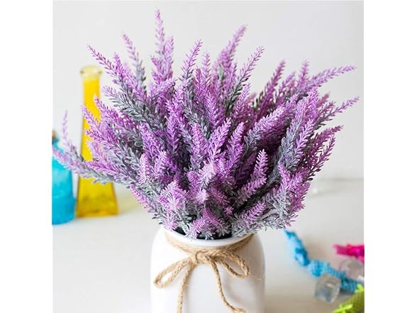 TENCHY 12 Bundles Artificial Lavender