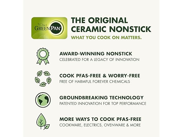 GreenPan Swift Nonstick 10” and 12” Frying Pan Set