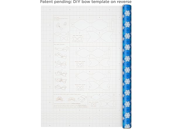 Hallmark Snowflakes Wrapping Paper Rolls
