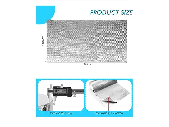 Ummickl Adhesive Backed Aluminized Fiber