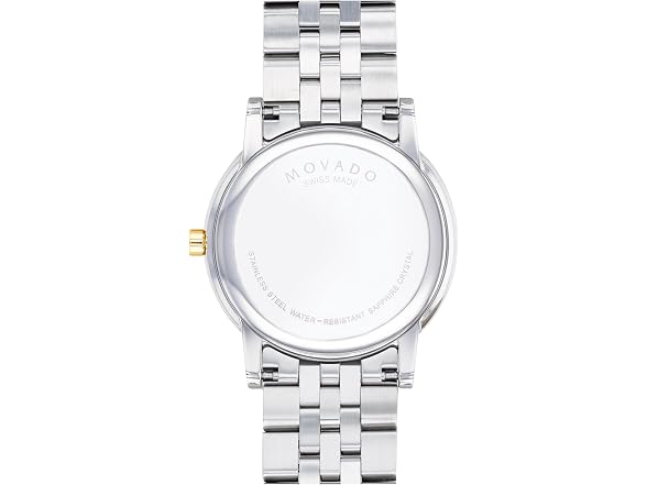 Movado Museum Classic Black Dial Two-tone Men's