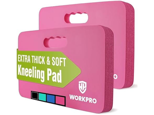 WORKPRO Extra Thick Kneeling Pad, 2pk Pick Color