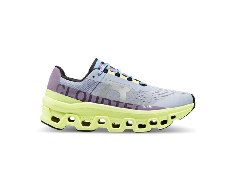 On Running 61.98242 6 On Running Cloudmonster Womens Shoes Nimbus/Hay