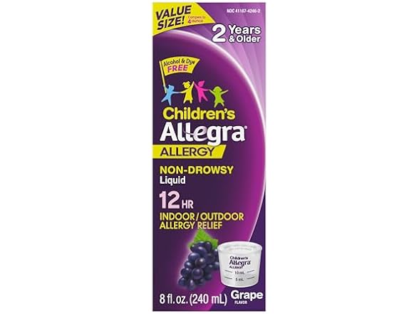 Allegra Childrens 12 Hour Allergy Relief Liquid