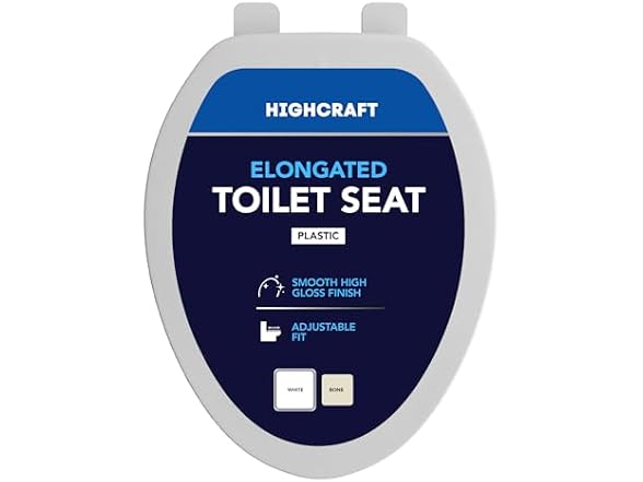 HIGHCRAFT Premium Elongated Toilet Seat