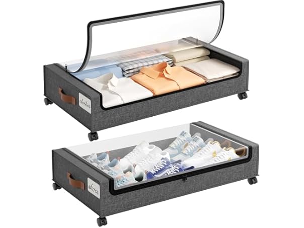 $22.99, Was $47.99, 52% Off! Grey Under the Bed Storage 2 Pack dealfomo
