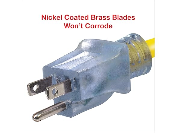 Clear Power 3 ft 12/3 SJTW, Cord Adapter, GFCI