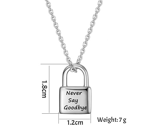 RJCMJDEU Lock Urn Necklace for Ashes