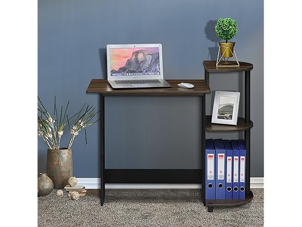 Furinno 28.5-in COMPACT Desk with Shelves