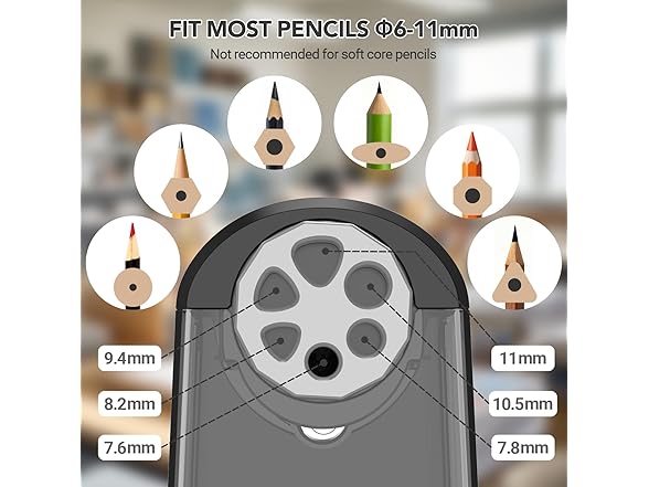 Black Electric Pencil Sharpener