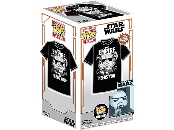 Funko Pocket Pop! & Tee: Star Wars - Stormtrooper - Kids XS
