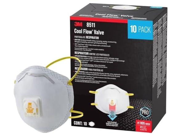 3M 8511 Particulate Respirators, N95, C