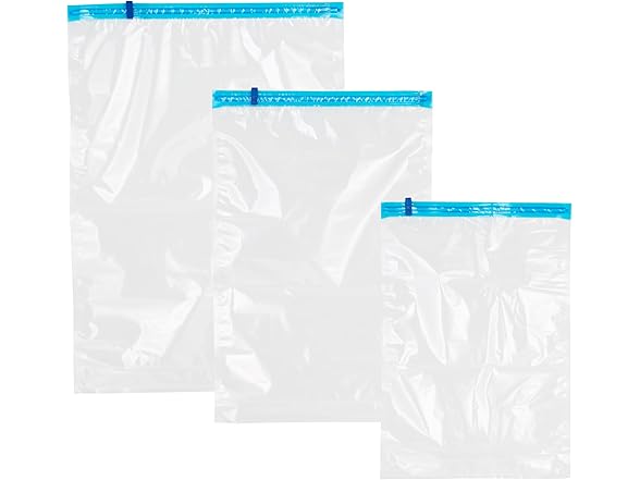 Honey-Can-Do 12-Pack Vinyl Zipper Storage Bags