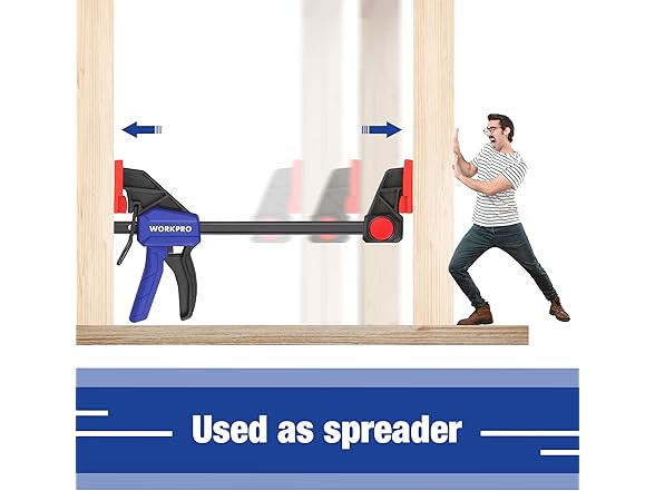 WORKPRO Bar Clamps for Woodworking Blue