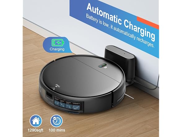 MAMNV,Robot Vacuum and Mop Combo,WiFi/Bluetooth/Alexa,2-in-1 Robot with Schedule,Robotic Vacuum Cleaner with Self-Charging,Mopping Robot Vacuum,Slim,Idea for Hard Floor,Pet Hair and Carpet Blue (Open Box)