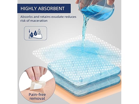 URAY Silicone Foam Dressing with Border