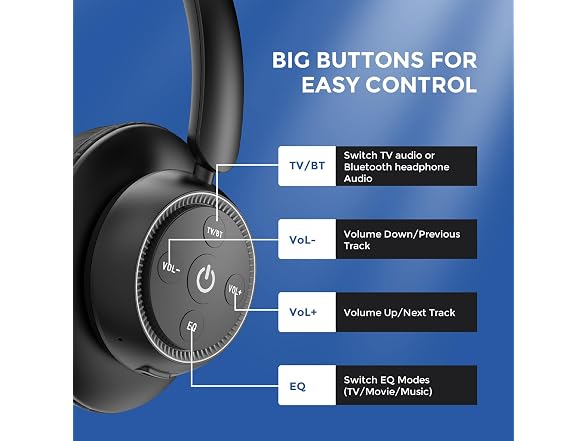 Wireless TV Headphones