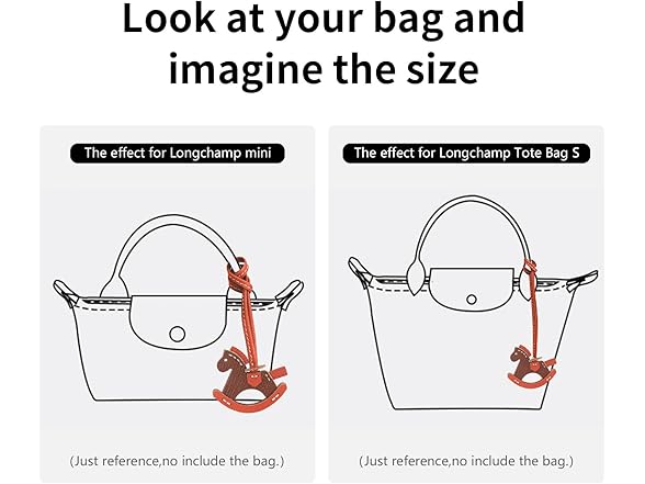 Genuine Leather Horse Bag Charms