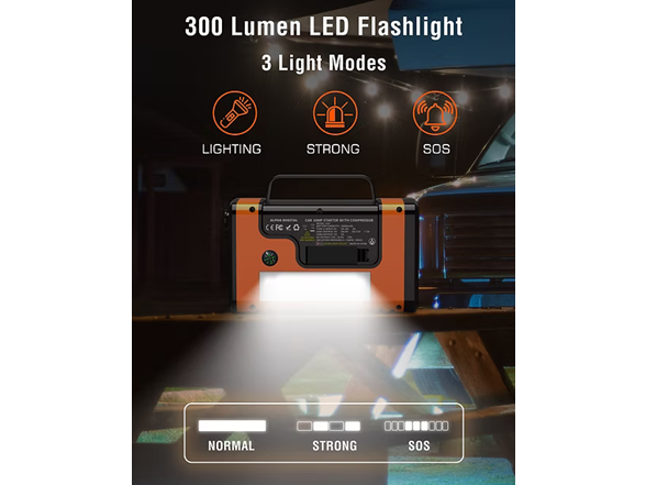 Alpha Digital A28 Jump Starter w/ Air & Vac