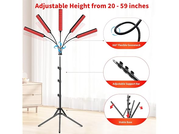 FlaoAito Red Light Therapy Lamp